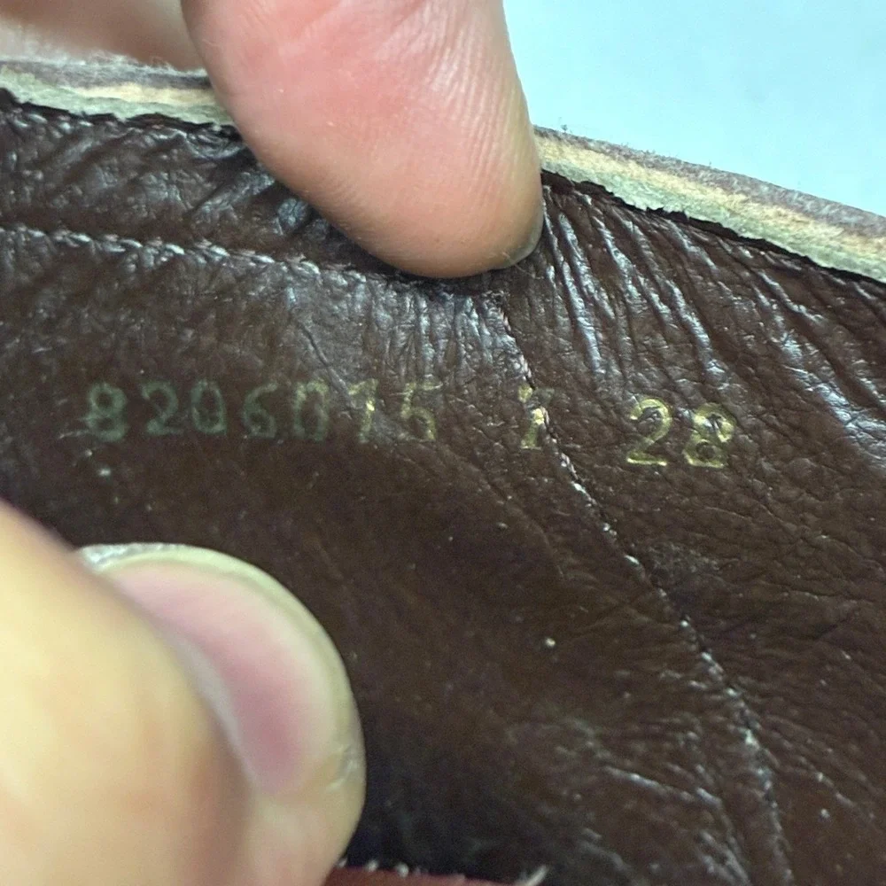 Neptun Fisherman Woven Leather Sandals Mens 7 Brown Vintage Made in Poland Shoes